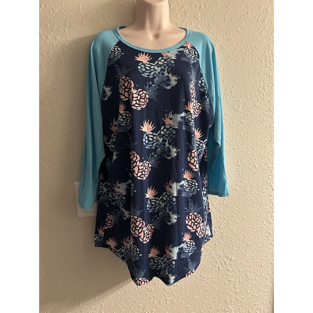 New 2Xl Lula Roe Pineapple Medley Top #41*9